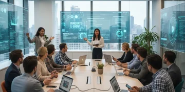 Profesionales capacitándose en tecnologías digitales en el marco de España Digital 2026