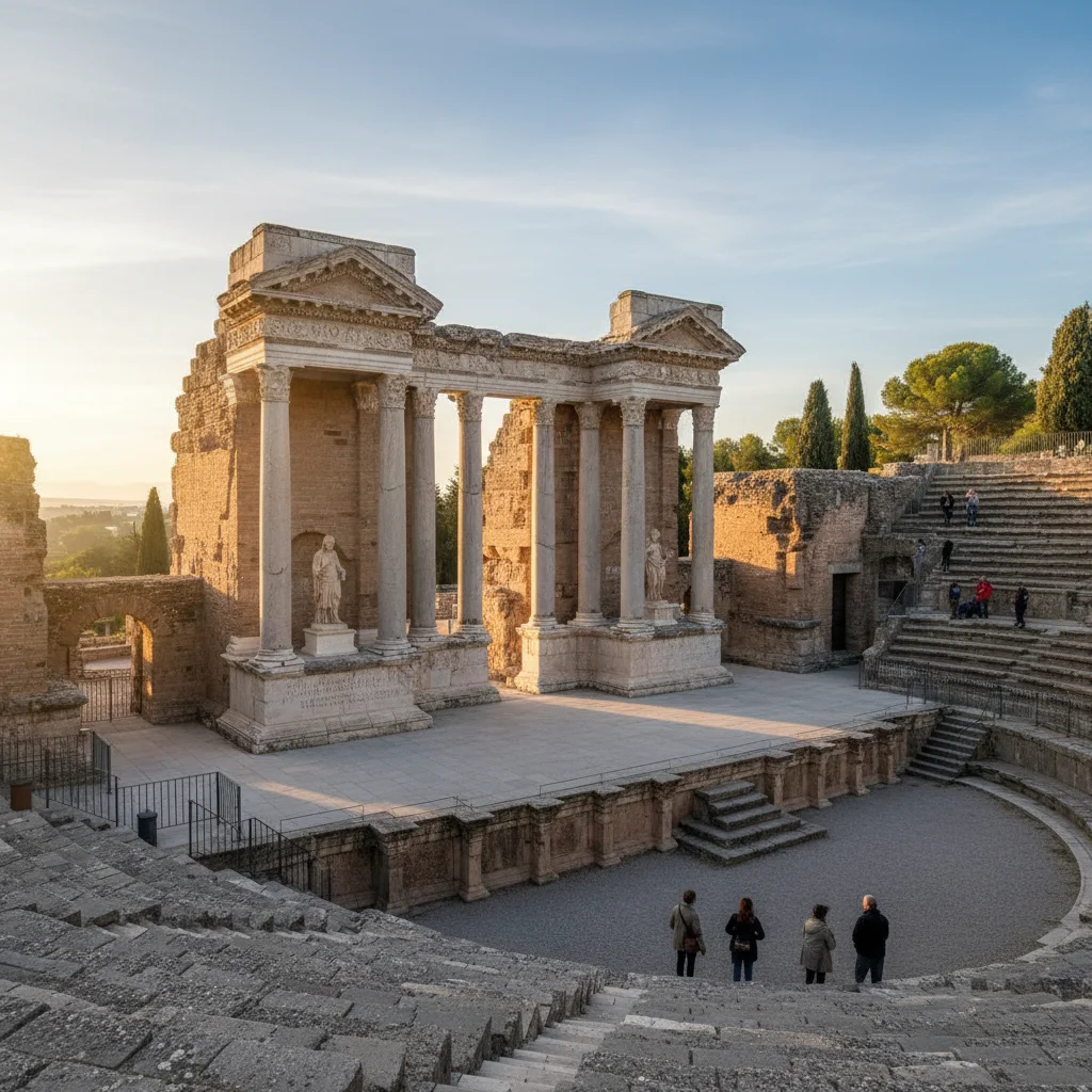 Teatro Romano de Mérida, un coliseo antiguo en excelente estado de conservación.