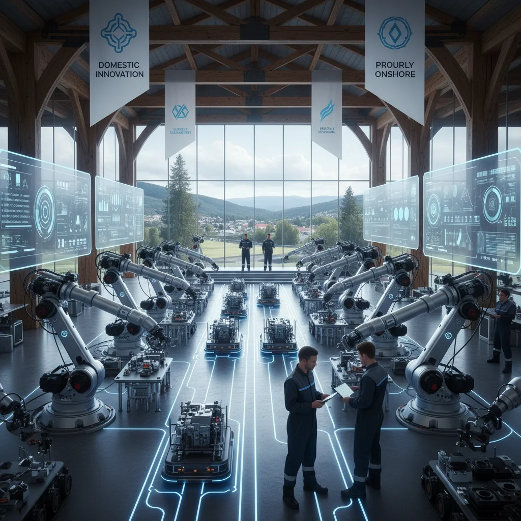 Advanced manufacturing facility with robotics for domestic production