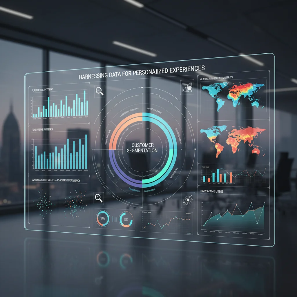 Data analytics dashboard for retail customer segmentation and personalization insights.