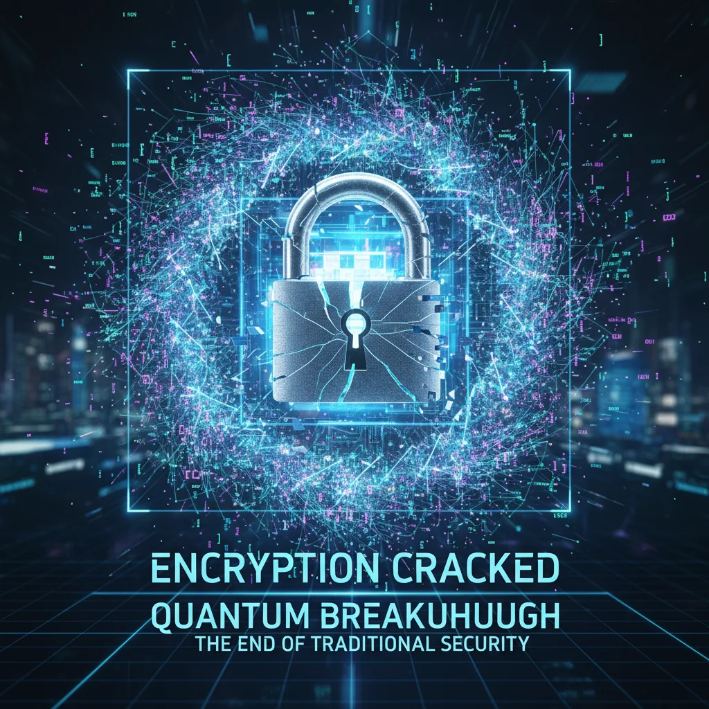 Quantum attack on traditional encryption, cryptographic keys breaking.