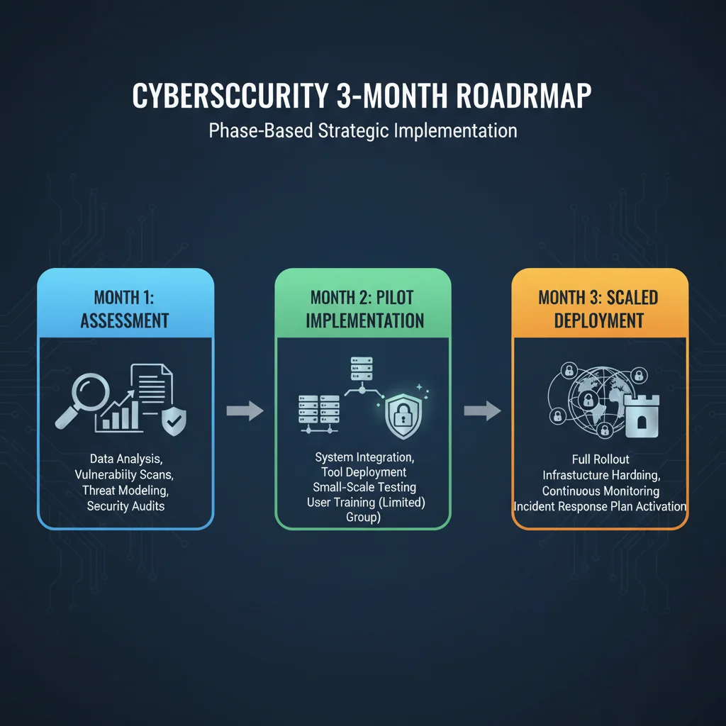 Three-month roadmap for quantum encryption implementation