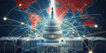 U.S. Sanctions 2026: Economic Measures & Global Impact U.S. Capitol building with global economic network overlay, symbolizing 2026 sanctions policy