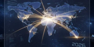Global map showing evolving US alliances and strategic partnerships in 2026