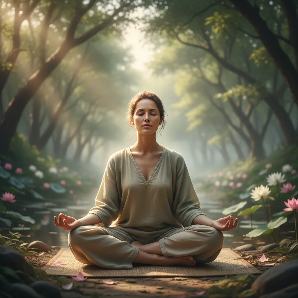 Person meditating for chronic pain management