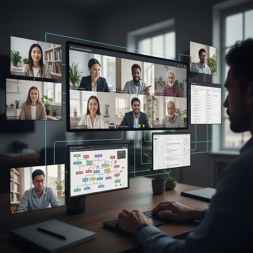 Remote collaboration in flexible workforce teams